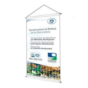 Banner con Tubos PVC 100x200 cm