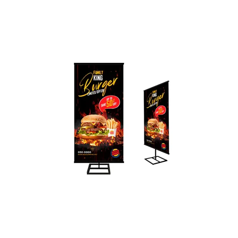 Banner 80×200 cm con Parante Metálico