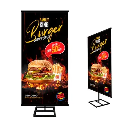 Banner 80×200 cm con Parante Metálico