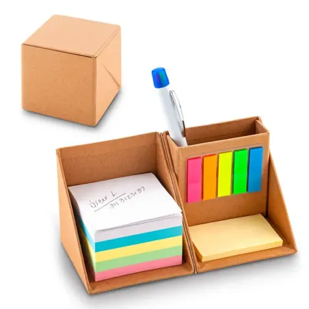 Cubo Ecológico Sticky Set | Porta Stickies de Cartón Reciclado