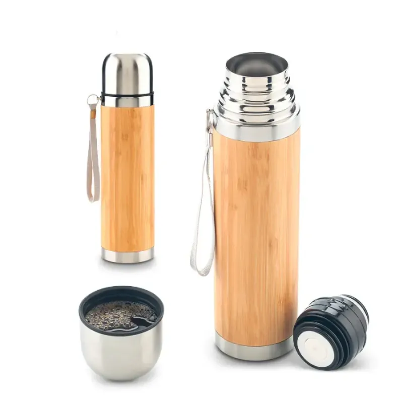 Termo Bamboo 500ml Personalizado | Elegancia y Sostenibilidad