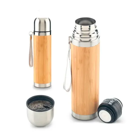 Termo Bamboo 500ml Personalizado | Elegancia y Sostenibilidad