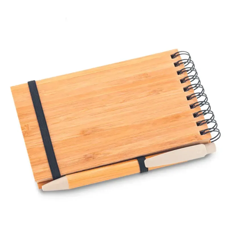 Libreta con Bolígrafo Bamboo | Ecológica y Personalizada Libreta con Bolígrafo Bamboo | Ecológica y Personalizada