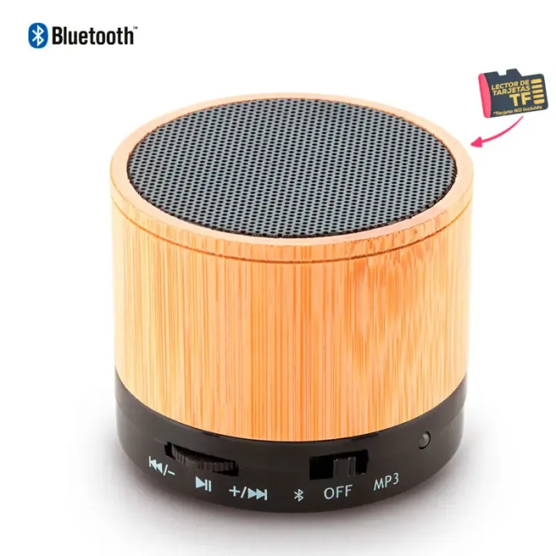 Parlante Bluetooth de Bamboo | Diseño Ecológico y Personalizable Parlante Bluetooth de Bamboo | Diseño Ecológico y Personalizable