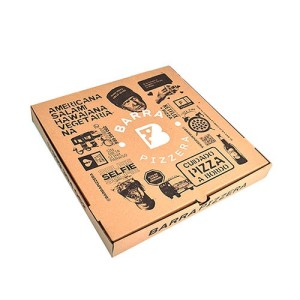 Caja para Pizza 33x33 cm | Resistente y Plegable