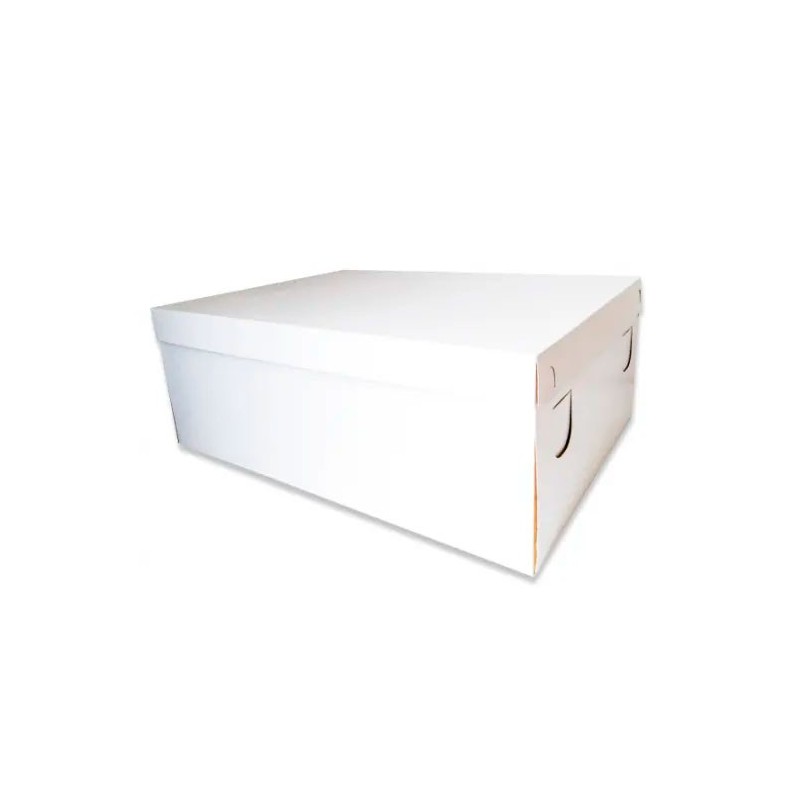 Caja para Torta Rectangular 40x35x15 cm | Resistente y Segura Caja para Torta Rectangular 40x35x15 cm | Resistente y Segura
